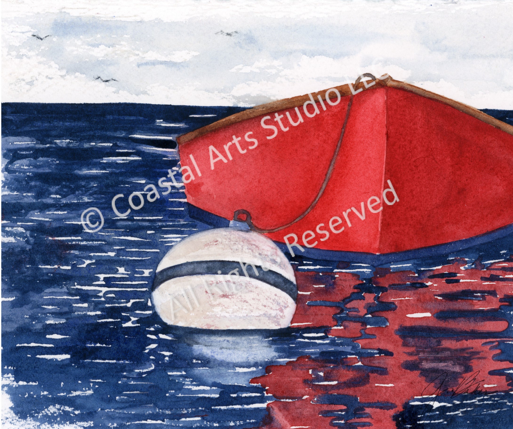 RED BOAT BLUE SEAS