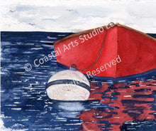 Load image into Gallery viewer, RED BOAT BLUE SEAS
