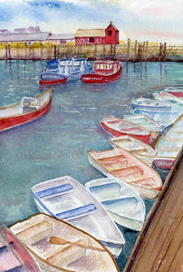 DINGHIES AT THE DOCK